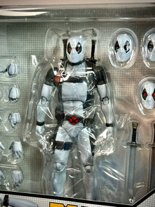 2023 Medicom Toy Mafex - White Deadpool (X Force Ver) Action Figure No. 172