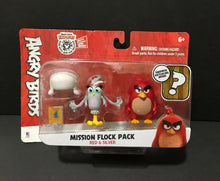 Load image into Gallery viewer, Angry Birds Mission Flock Pack Red &amp; Silver Figure 2-Pack