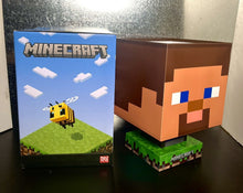 Load image into Gallery viewer, Paladone Minecraft Steve Icon Lamp (w/ Night Light Setting, 3 Brightness Levels)