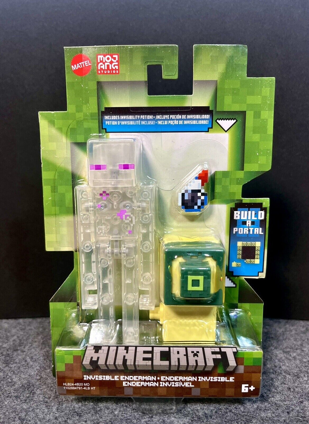 2023 Minecraft Build-a-Portal Action Figure: INVISIBLE ENDERMAN