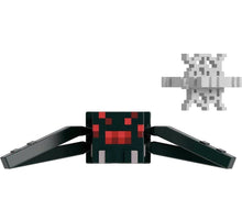 Load image into Gallery viewer, 2023 Minecraft Build-a-Portal Action Figure: CAVE SPIDER (w/ Cobweb)