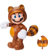 Load image into Gallery viewer, 2024 JAKKS Pacific World of Nintendo Figure: TANOOKI MARIO (w/ Super Leaf)