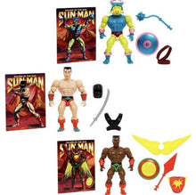 Load image into Gallery viewer, 2022 MOTU - Sun-Man and the Rulers of the Sun: Pig Head, Sun-Man, &amp; Space Sumo