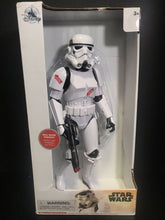 Load image into Gallery viewer, TALKING STORMTROOPER w/ LIGHT UP BLASTER! 13&quot; 15+ phrases Star Wars Disney