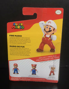 2020 JAKKS Pacific World of Nintendo  2.5" Figure: Fire Mario