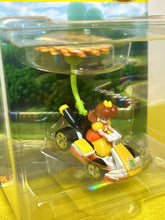 Load image into Gallery viewer, 2023 Hot Wheels Mario Kart: PRINCESS DAISY Standard Kart + Flower Glider DieCast