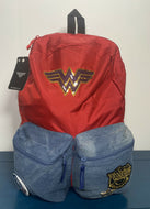 BioWorld DC Classic Wonder Woman (1975) Red Backpack w/ Pins and Patch