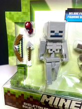 Load image into Gallery viewer, 2023 Minecraft Build-a-Portal Action Figure 2-Pack: SKELETON SPIDER JOCKEY