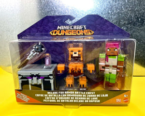 2020 Mattel Minecraft Dungeons: Adriene & Deluxe Fox Armor Battle Chest