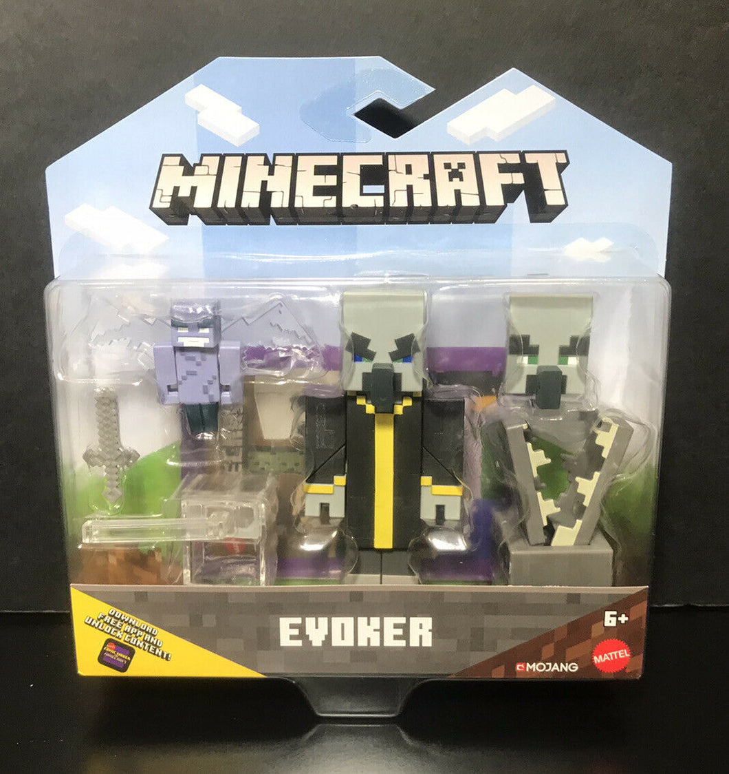 2019 Mattel Minecraft Comic Maker: EVOKER Action Figure