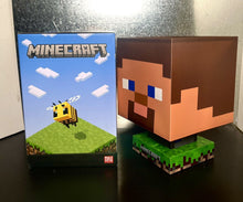 Load image into Gallery viewer, Paladone Minecraft Steve Icon Lamp (w/ Night Light Setting, 3 Brightness Levels)