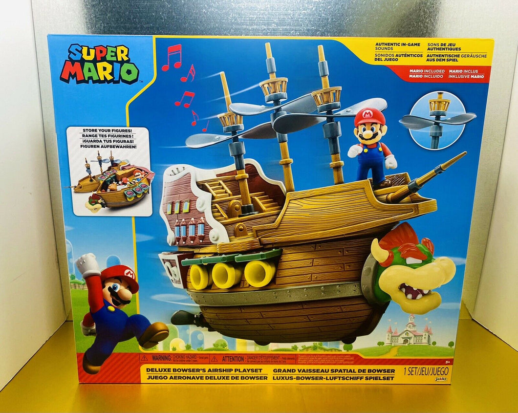 2021 JAKKS Pacific Super Mario - Deluxe Bowser’s Airship Playset