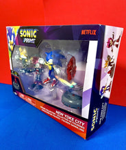 Load image into Gallery viewer, 2023 JAKKS Sonic Prime New Yoke City 3-Pack - Sonic, Tails Nine, &amp; Rusty Rose