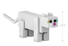 Load image into Gallery viewer, 2023 Minecraft Build-a-Portal Action Figure: WHTE CAT (w/ Cod)