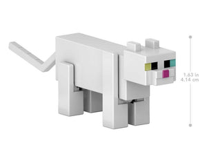 2023 Minecraft Build-a-Portal Action Figure: WHTE CAT (w/ Cod)