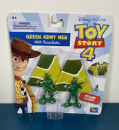 Thinkway Toys - Toy Story 4 - GREEN ARMY MEN w/ Working Parachutes Figurines