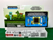 Load image into Gallery viewer, 2023 Minecraft Build-a-Portal 2-Pack: ZOMBIE IN DIAMOND ARMOR and ZOMBIE HORSE