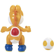 Load image into Gallery viewer, 2021 JAKKS Pacific World of Nintendo 4” Action Figure: ORANGE YOSHI (w/ Egg)