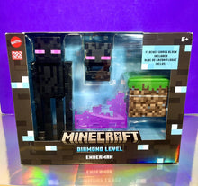 Load image into Gallery viewer, 2023 Mattel Minecraft - DIAMOND LEVEL ENDERMAN Collector Figure