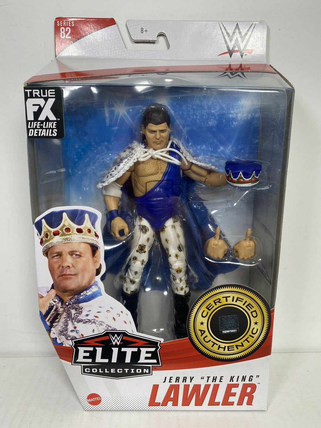 2020 WWE Elite Collection Series 82 Action Figure: JERRY “THE KING” LAWLER