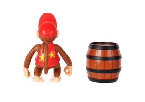 2023 Jakks Pacific World of Nintendo: Donkey Kong - DIDDY KONG (w/ DK Barrel)