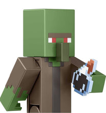 Load image into Gallery viewer, 2022 Minecraft Build-a-Portal Action Figure: ZOMBIE VILLAGER (w Weakness Potion)