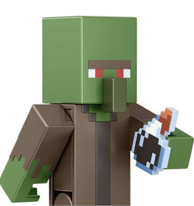 2022 Minecraft Build-a-Portal Action Figure: ZOMBIE VILLAGER (w Weakness Potion)