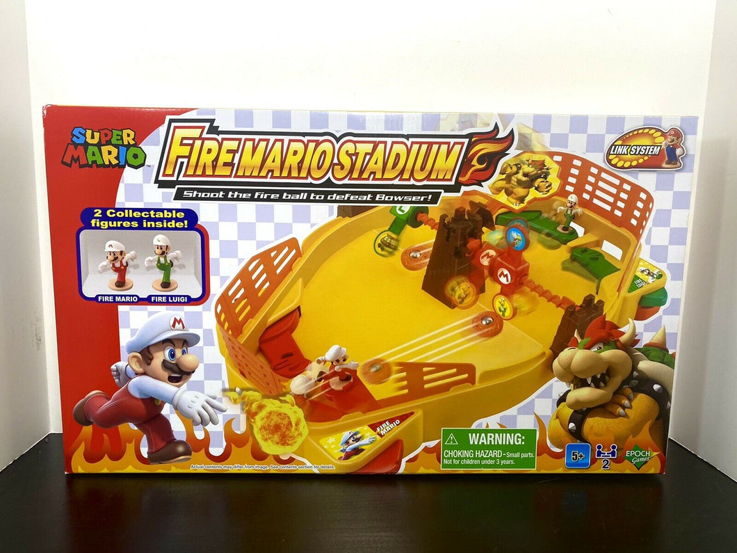 2021 EPOCH Games Nintendo - Super Mario Fire Mario Stadium Pinball Playset