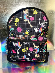 BioWorld Space Jam: A New Legacy Reversible Flip Backpack (Characters/Jersey)