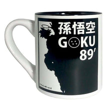 Load image into Gallery viewer, Dragon Ball Z GOKU 89&#39; Black &amp; White Large Coffee Mug (13.5 oz)