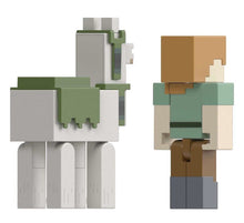 Load image into Gallery viewer, 2023 Minecraft Build-a-Portal Action Figure 2-Pack: ALEX AND LLAMA