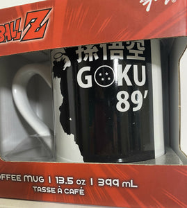 Dragon Ball Z GOKU 89' Black & White Large Coffee Mug (13.5 oz)