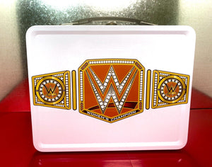 WWE Officially Licensed Women’s championship Tin Lunch Box