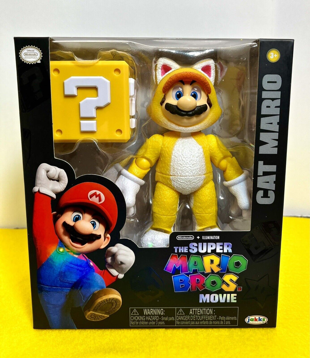 2023 JAKKS The Super Mario Bros. Movie - CAT MARIO Action Figure