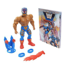 Load image into Gallery viewer, Masters of the WWE Universe - Rey Mysterio - “Heroic High Flyer” Mattel Figure