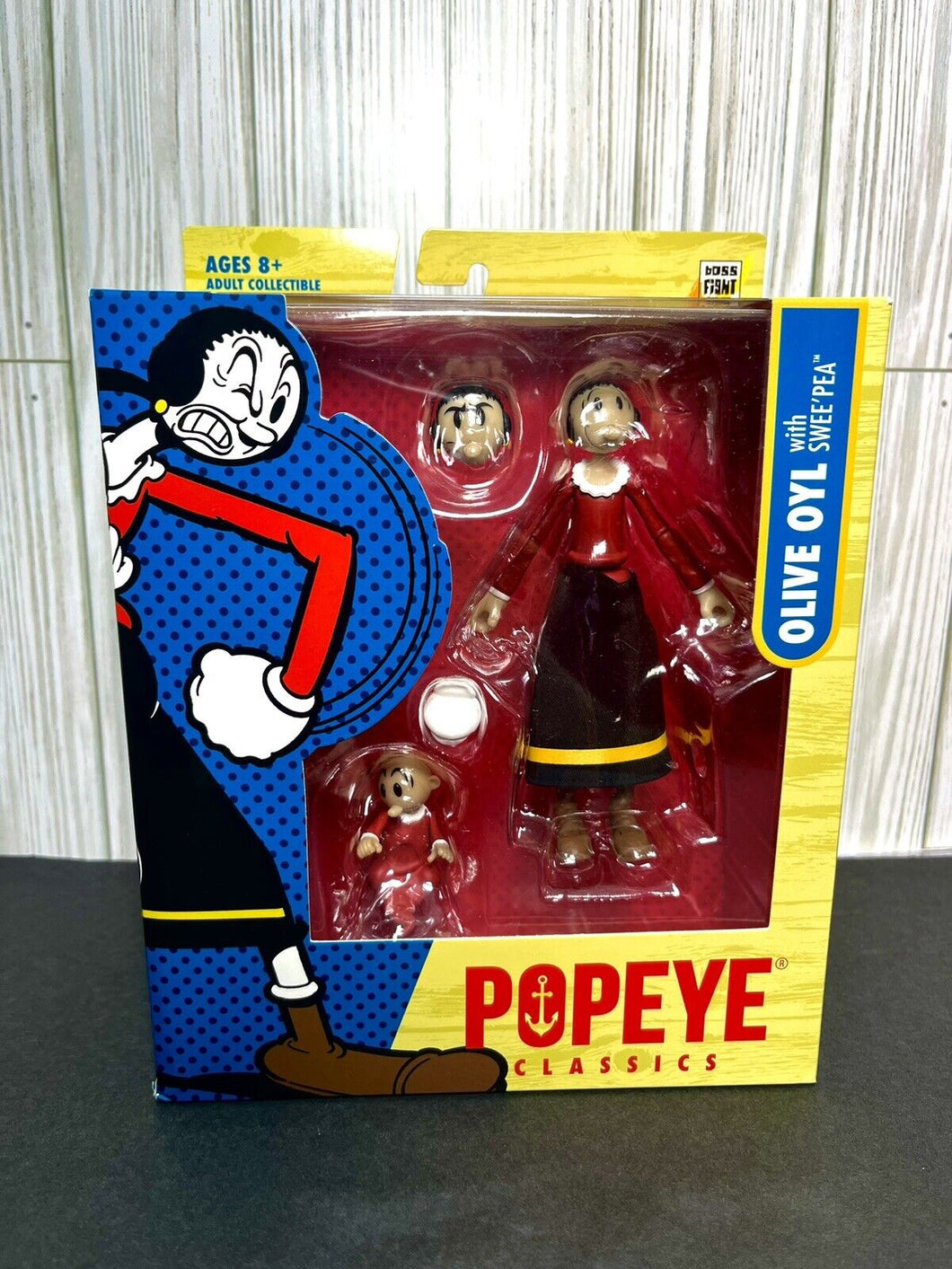 2023 Boss Fight Studio- Popeye Classics Wave 1- OLIVE OYL w/ Swee’Pea Figures