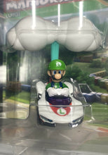 Load image into Gallery viewer, NEW 2021 Hot Wheels Mario Kart: LUIGI P-Wing + CLOUD GLIDER Die-Cast Car