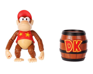 2023 Jakks Pacific World of Nintendo: Donkey Kong - DIDDY KONG (w/ DK Barrel)