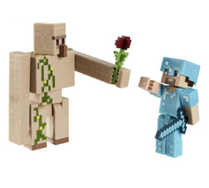 2023 Minecraft Build-a-Portal Action Figure 2-Pack: STEVE AND IRON GOLEM