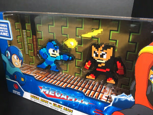 MEGAMAN ELECTRONIC BOSS BATTLE SOUND MUSIC MEGA MAN vs. ELEC MAN 8-BIT 2 FIGURES