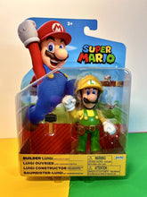 Load image into Gallery viewer, 2023 JAKKS Pacific World of Nintendo Figure: BUILDER LUIGI (w/ Utility Belt)