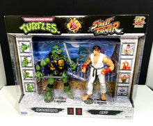 Load image into Gallery viewer, 2022 Street Fighter II vs TMNT Figure 2-Pack - LEONARDO VS. RYU